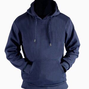 LEEHANTON Men's Navy Blue Oversized Hoodie Sweatshirt NWT NEW